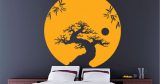 Αυτοκόλλητα Τοίχου - Ένα bonsai και η πανσέληνος — εικόνα 1 από 6