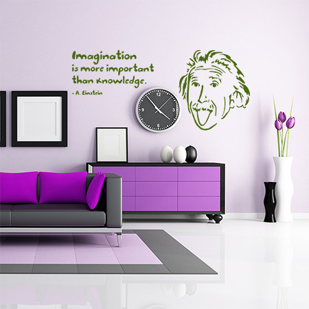 Motivational - Inspiring - Imagination is more important than knowledge — εικόνα 1 από 6