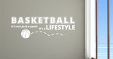 Αυτοκόλλητα Τοίχου - Basketball its a lifestyle — εικόνα 5 από 6