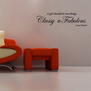 Αυτοκόλλητα Τοίχου - Classy and Fabulous by Coco Chanel — εικόνα 1 από 7