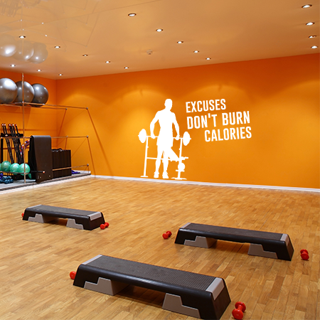 Άνθρωποι & φιγούρες - Αθλητής με τη φράση Excuses dont burn calories — εικόνα 6 από 6