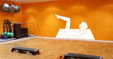Yoga - Pilates - Κοπέλα γυμνάζεται σε στρώμα — εικόνα 4 από 6