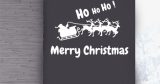 Αυτοκόλλητα Τοίχου - Αυτοκόλλητο Merry Christmas με Άγιο Βασίλη, Έλκηθρο & ΧΟ ΧΟ ΧΟ — εικόνα 2 από 10