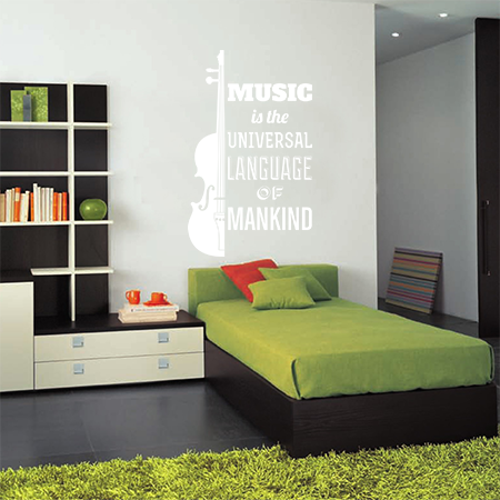 Αυτοκόλλητα Τοίχου - Music is the universal language of mankind — εικόνα 4 από 6