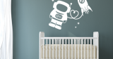 Αυτοκόλλητα Τοίχου - Πύραυλος και αστροναύτης — εικόνα 6 από 6