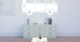 Αυτοκίνητα - Αυτοκόλλητο Τοίχου "Camper Van Ready for Vacation" για Σαλόνι & Δωμάτια 🚐🏄‍♂️ — εικόνα 5 από 6