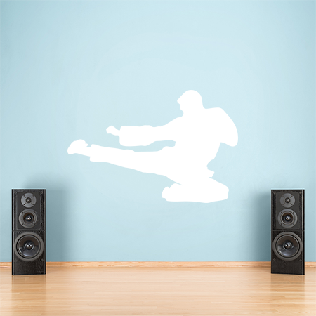 Αυτοκόλλητα Τοίχου - Tae Kwon Do κλωτσιά στον αέρα — εικόνα 5 από 6