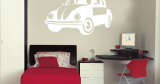 Αυτοκίνητα - Αυτοκόλλητο Τοίχου "VW Beetle" για Δωμάτια & Χώρους Διακόσμησης 🚗✨ — εικόνα 3 από 6