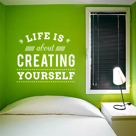 Αυτοκόλλητα Τοίχου - Life is about creating yourself — εικόνα 6 από 6