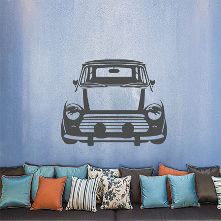 Αυτοκίνητα - Αυτοκόλλητο Τοίχου "Mini Cooper" για Νεανικά Δωμάτια 🚗✨ — εικόνα 1 από 6